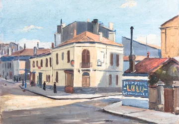 Rue a Bordeaux (olaj, fa)