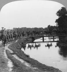 Allenbys lovas ezred a vonal mögött, Ypres, Belgium, I. világháború, 1914-c1917.