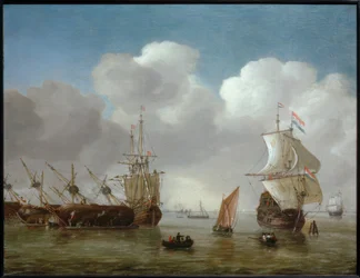 Holland kikötői jelenet