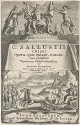 Egy császár és igazságszolgáltatás a diadalszekeren Címlap ehhez: A. Thysius jr., Opera, quæ extant, omnia, 1659