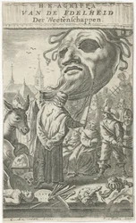 Rajzfilm a művészetekről Címlap ehhez: J. Oudaen, Agrippa, A tudományok hiúságából, 1661