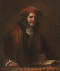 A vörös sapkás férfi, 1660-65 körül (olaj, vászon)