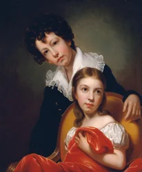 Michael Angelo és Emma Clara Peale, kb. 1826.