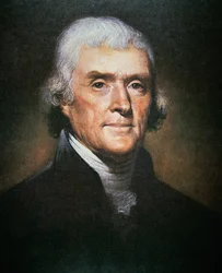 Thomas Jefferson (1743-1826) (színes litó)