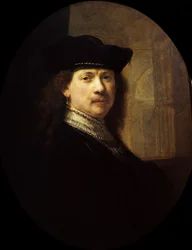 Önarckép építészeti háttérrel, 1639 körül.
