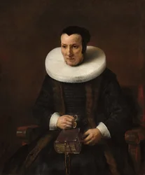 Egy öreg hölgy könyvvel, 1637.