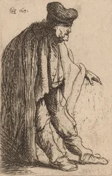Koldus kinyújtott bal kézzel, 1631.