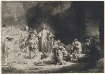Krisztus prédikál (A száz guldenes metszet)