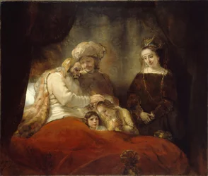 Jákób megáldja Efraimot és Manassét, 1656