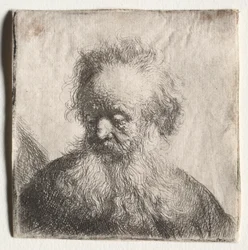 Folyó szakállú öreg: Mellszobor, 1631.
