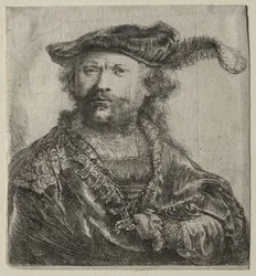 Önarckép bársonysapkában, tollal