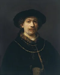 Önarckép svájcisapkával és két aranylánccal, 1642 körül