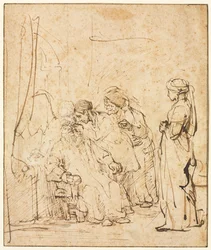 Tóbiás meggyógyítja atyáit vakság, c. 1640-45.