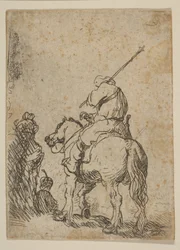 Turbános katona lóháton, kb. 1629.