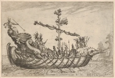 Peleus és Talamon, Az Argonauták edényei című sorozatból, az esküvői ünnepségre..., 1608.