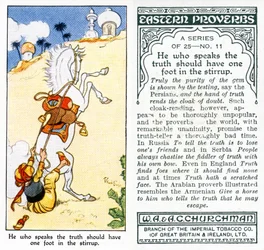 „Aki az igazságot beszéli, annak egyik lábát a kengyelben kell tenni” (1931) (lásd még: 498188)