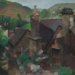 Régi kémény Estaingban, Aveyronban
