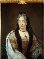 Anne Marie de La Tremoille, az Ursinok hercegnőjének portréja (1642-1722) Rene Antoine Houasse (1645-1710) festménye