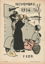 Háborús kalendárium (1. évf.? 1914. augusztus-1915. július) (színes fametszet)