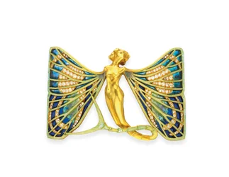 Szecessziós „Sylph” kutyanyakörv, kb. 1900