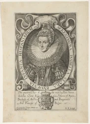 Isabella Clara Eugenia portréja A legnyugodtabb spanyol Isabella Clara Eugenia Infanta (cím a tárgyon)