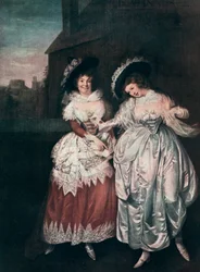 Mrs Page és Mrs Ford Reading Falstaffs Love Letters, 18. század vége – 19. század eleje, 1912.