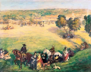 A rét. Ricard Canals i Llambi festménye (1876-1931). Olajfestmény.