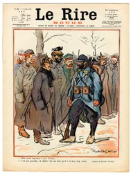 A „The Red Laughter” címlapja, színekben szatirikus