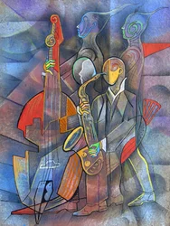Kubista jazz-előadás