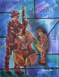 Geometrikus jazz zenészek