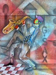 Élénk szaxofonos jazz