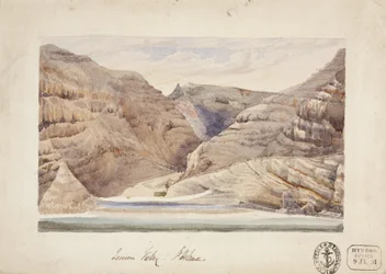 Sziklaképződmények a Lemon Valley-ben, St Helena, Atlanti-óceán déli részén