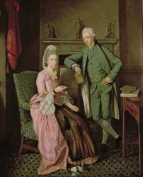 Beszélgetési darab, 1770-es évek közepe (olaj, vászon)