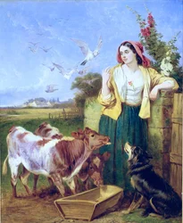 A borjak etetése (olaj, vászon)