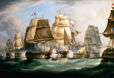 A trafalgari csata, 1805. október 21., A nap közepe (olaj, vászon)