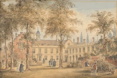Trinity Hall a kertből, Cambridge