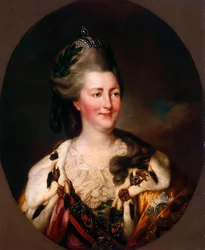 II. Katalin császárné portréja, 1729-1796, 1782.