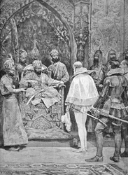 Az angol nagykövet Indiában 1615-ben (litho)