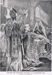 1043-ban Winchesterben koronázták meg a gyóntató Edwardot a Hutchinson története a brit nemzetről című művéből, 1920 körül