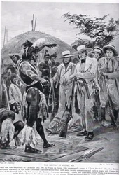 A britek Natalban 1824-ben, illusztráció a 