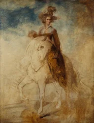 Lovas portré egy hölgyről, Lady Elizabeth Fosternek mondható (olaj, tábla)