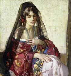 Fekete Mantilla