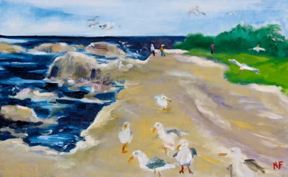 Seagulls, Monterey, 2020