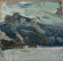 Traun-tó hegyi alvó görögökkel, 1907
