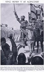Henrik király Agincourt-nál 1415, 1950 körül
