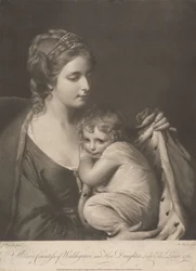 Maria, Waldegrave grófnője és lánya, Lady Elizabeth Laura