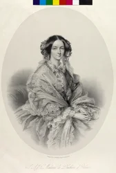 Helen mecklenburg-schwerini hercegnő (litográfia)