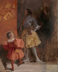 Egy lovag és oldal (Johann Wolfgang von Goethe "Götz von Berlichingen" című művéből)