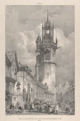 A Gros-Horloge tornya, az angol uralom alatt épült 1417-ben