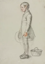 Tanulmány vidéki unokatestvéreknek, c. 1847-1848.